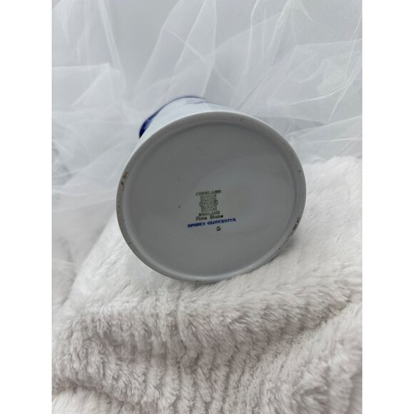 Copeland Spode England Vintage Porcelain Blue & White Floral Pitcher - Picture 7 of 13